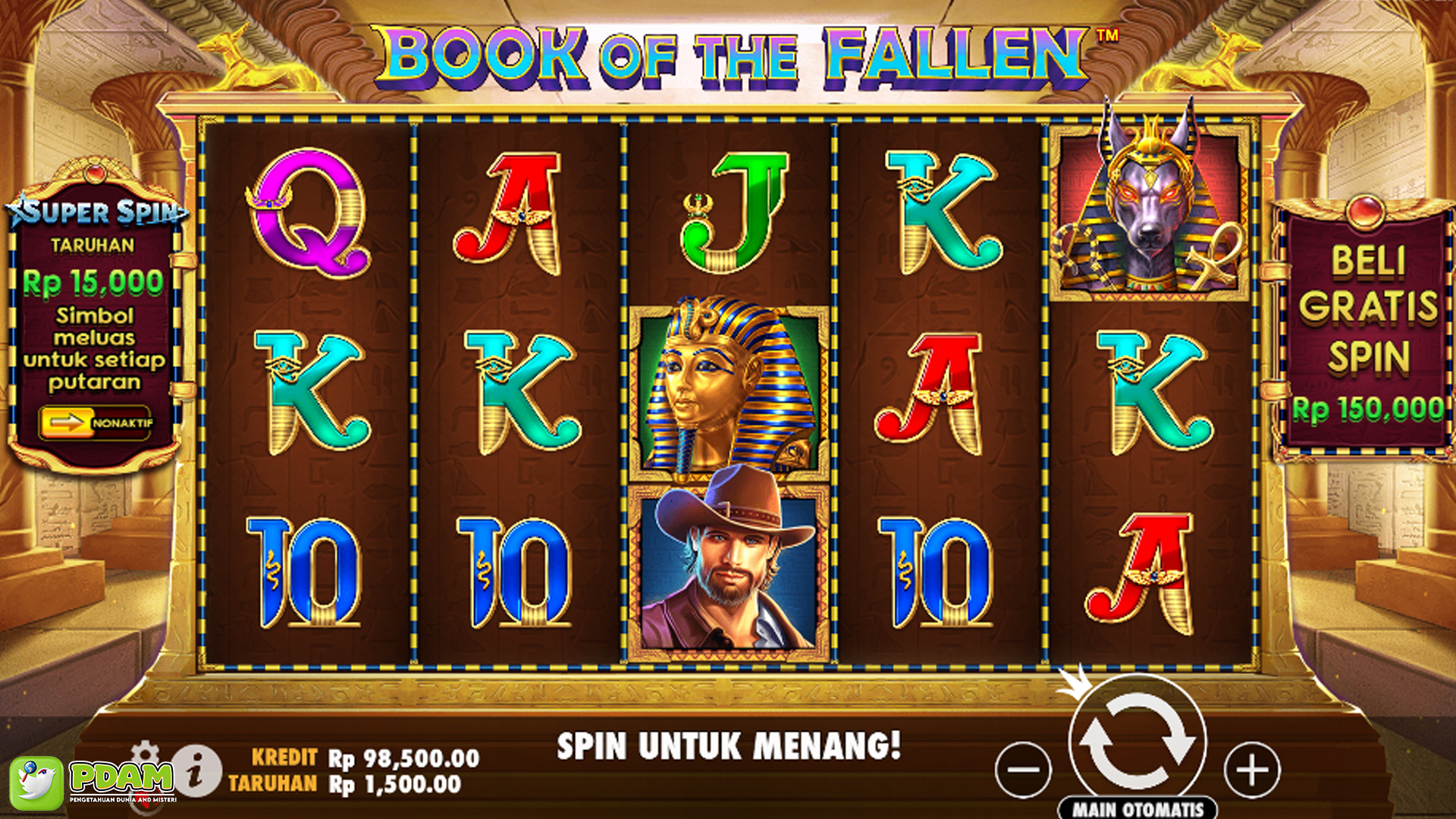 Heboh! Daftar VIP Ruby8000 Bisa Dapat Bonus di Book of Fallen